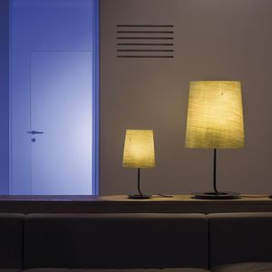 table lamp / contemporary / metal / linen