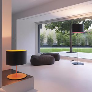 table lamp / contemporary / carbon fiber / black
