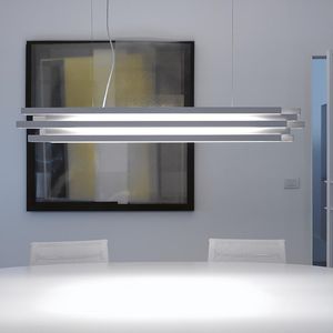 pendant lamp / contemporary / painted aluminum / methacrylate