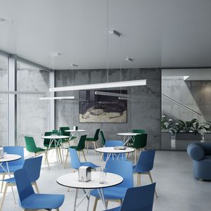 pendant lamp / contemporary / opalescent glass / LED