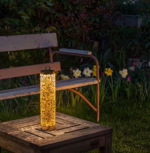 portable lamp / contemporary / metal / with rechargeable battery