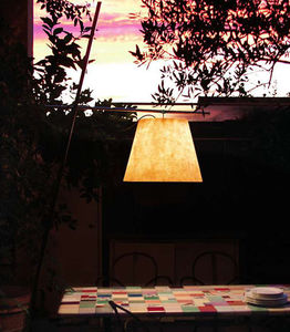 floor-standing lamp / contemporary / brass / stainless steel