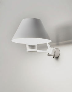 contemporary wall light / aluminum / LED / round