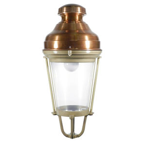 traditional wall light / outdoor / round / aluminum