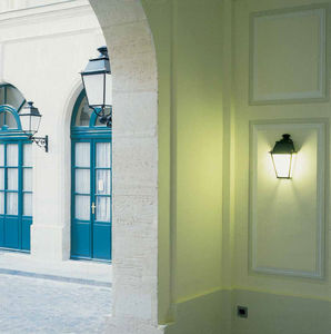 traditional wall light / outdoor / brass / stainless steel