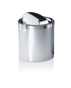 bathroom trash can / stainless steel