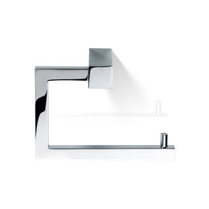 wall-mounted toilet paper dispenser / chrome-plated brass / gold-plated brass / commercial