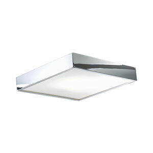contemporary ceiling light / square / glass / LED