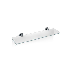 wall-mounted shelf / contemporary / chrome-plated brass / bathroom