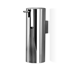 commercial soap dispenser / wall-mounted / chrome-plated brass / manual