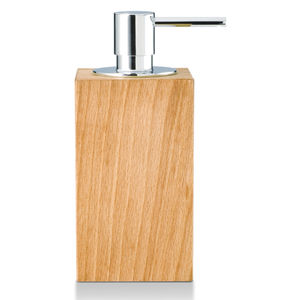 free-standing soap dispenser / wood / manual
