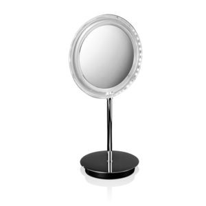table mirror / LED-illuminated / contemporary / round