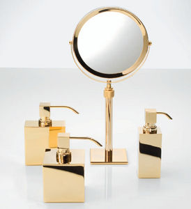 residential soap dispenser / free-standing / chrome / manual