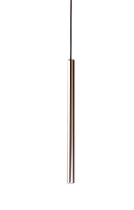 pendant lamp / contemporary / chromed metal / LED