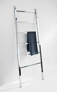 ladder towel rack / more than 3 bars / floor-standing / chrome