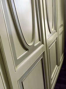 wall-mounted wardrobe / traditional / wooden / with swing doors