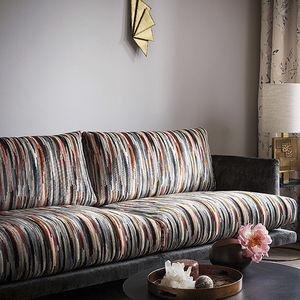 upholstery fabric / for curtains / patterned / viscose