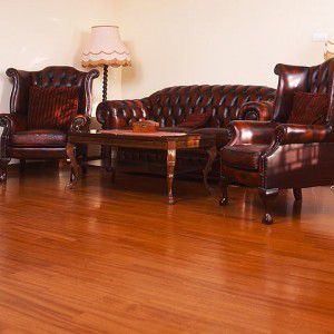 solid parquet flooring / glued / smooth / strip