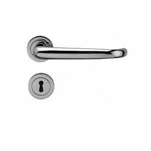 door handle / contemporary / with lock / chrome