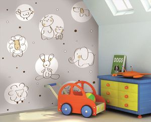 contemporary wallpaper / children's pattern / washable / photo
