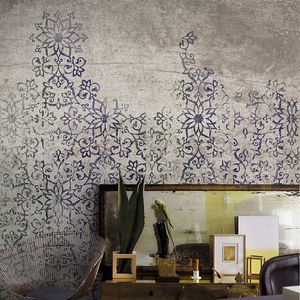 contemporary wallpaper / floral pattern / non-woven / washable