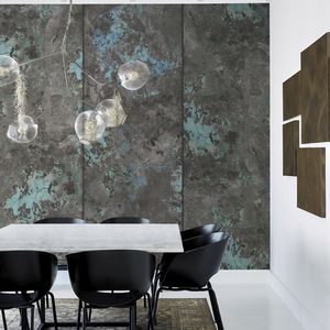 contemporary wallpaper / nonwoven fabric / abstract motif / fabric look