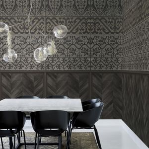 contemporary wallpaper / nonwoven fabric / geometric pattern / fabric look