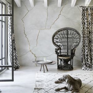original design wallpaper / nonwoven fabric / abstract motif / stone look