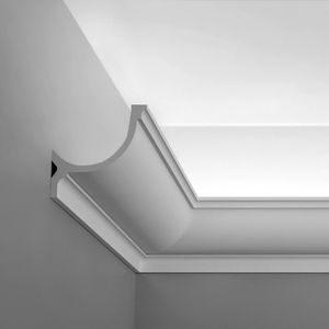 polyurethane molding / arched / interior / for indirect lighting