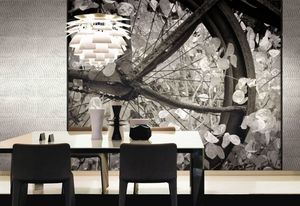 contemporary wallpaper / patterned / photo / white