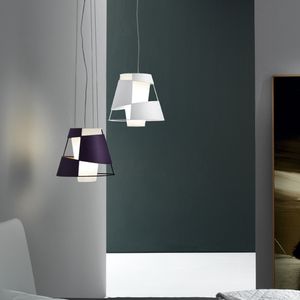 pendant lamp / original design / metal / cotton