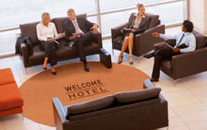 entrance mat for public buildings / polyamide / velvet / dust control