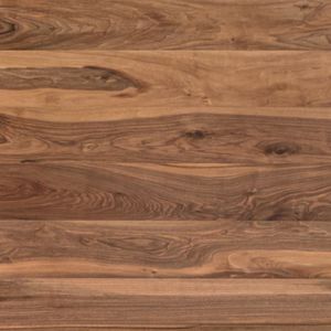 engineered parquet floor / glued / walnut / brushed