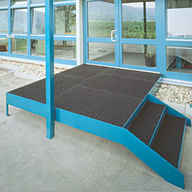 entrance mat for public buildings / rubber / ring