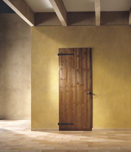 indoor door / two-way / solid wood / flush