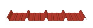metal roofing sheet / corrugated / colored