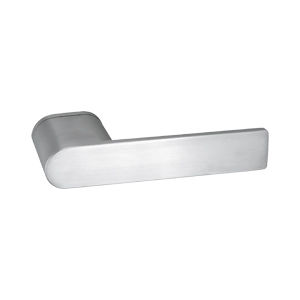 door handle / stainless steel / contemporary / satin finish