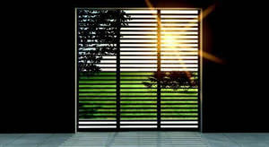 wooden solar shading / for facades