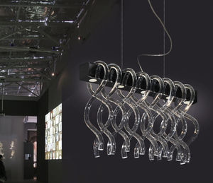pendant lamp / original design / crystal / handmade