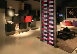 rectangular glass brick / satin finish / high light transmission