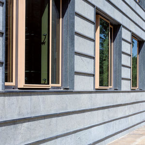 stone cladding / sandblasted / polished / panel