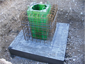 frame formwork / steel / for basins