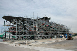 zinc-plated steel scaffolding / universal / high