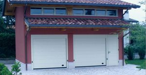 sectional garage doors / galvanized steel / automatic