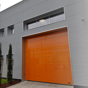 sectional industrial door / steel / automatic