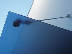 float glass glass panel / for entrance canopies / translucent