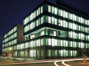 facade glass panel / float glass / etched