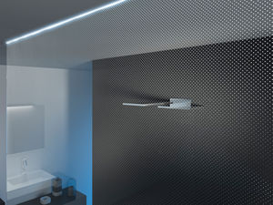 fixed shower screen / corner / illuminated