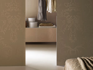 glass walk-in wardrobe
