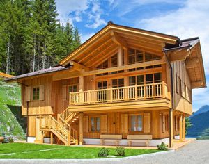 prefab house / individual / contemporary / wooden frame
